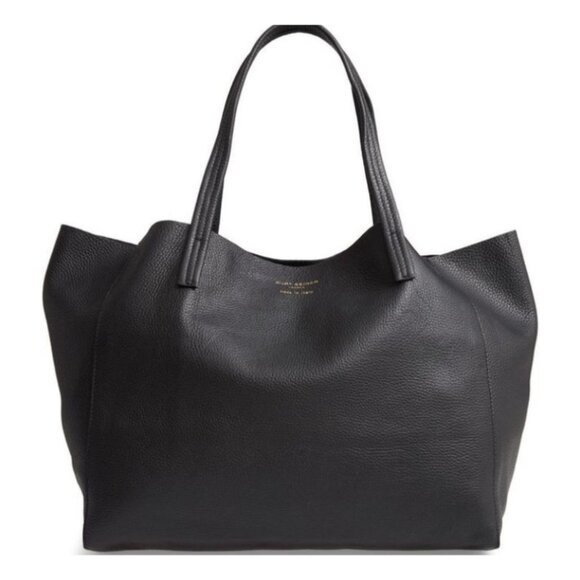 Kurt Keiger Black Pebbled Leather Shopper Tote - Picture 2 of 6